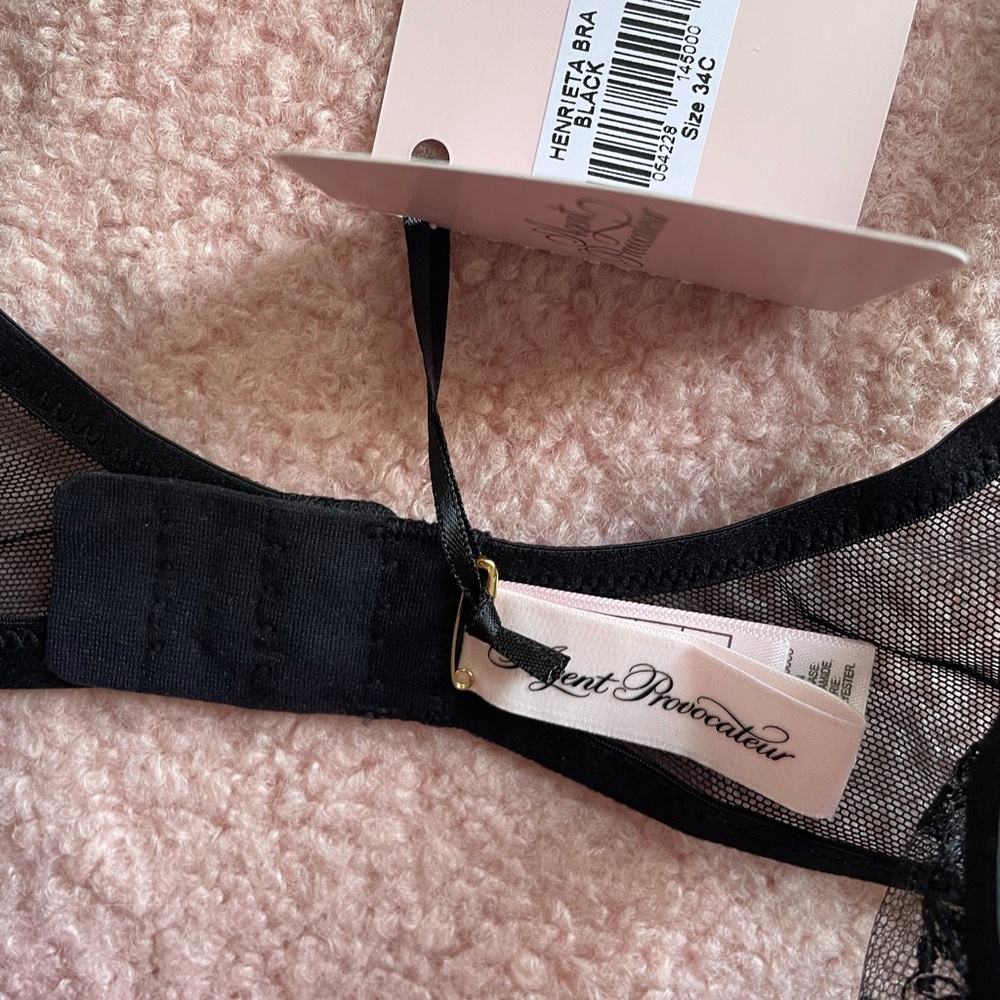 NWT Agent provocateur Henrieta black bra 34C - Picture 4 of 8